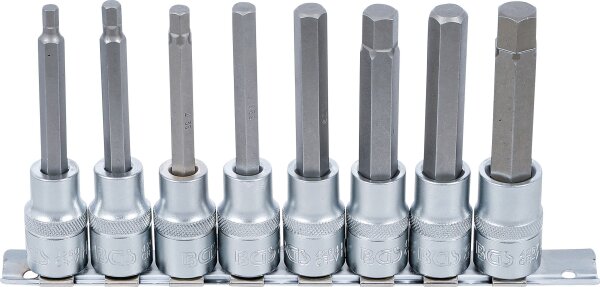 Bit-Einsatz-Satz | Antrieb Innenvierkant 12,5 mm (1/2") | Innensechskant 5 - 13 mm | 8-tlg.