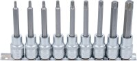 Bit-Einsatz-Satz | Antrieb Innenvierkant 12,5 mm (1/2") | T-Profil (für Torx) | 9-tlg.