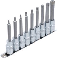 Bit-Einsatz-Satz | Antrieb Innenvierkant 12,5 mm (1/2") | T-Profil (für Torx) | 9-tlg.