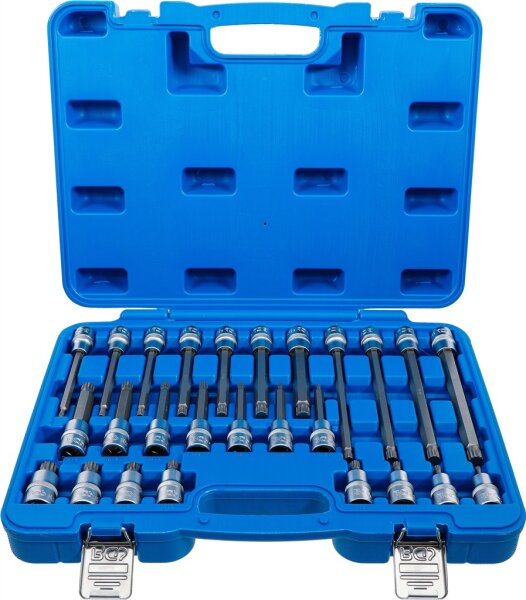 Bit-Einsatz-Satz | Antrieb Innenvierkant 12,5 mm (1/2") | Innenvielzahn (für XZN) | 26-tlg.