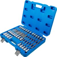 Bit-Einsatz-Satz | Antrieb Innenvierkant 12,5 mm (1/2") | Innensechskant | 30-tlg.