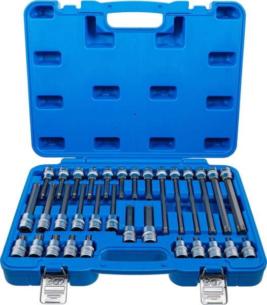 Bit-Einsatz-Satz | Antrieb Innenvierkant 12,5 mm (1/2") | T-Profil (für Torx) | 32-tlg.