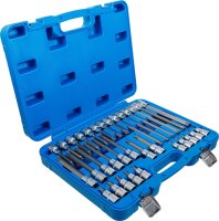 Bit-Einsatz-Satz | Antrieb Innenvierkant 12,5 mm (1/2") | T-Profil (für Torx) | 32-tlg.