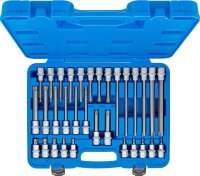 Bit-Einsatz-Satz | Antrieb Innenvierkant 12,5 mm (1/2") | T-Profil (für Torx) | 32-tlg.