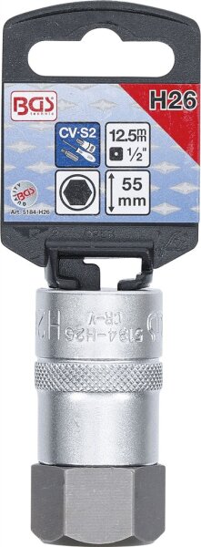 Bit-Einsatz | Antrieb Innenvierkant 12,5 mm (1/2") | Innensechskant 26 mm