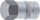 Bit-Einsatz | Antrieb Innenvierkant 12,5 mm (1/2") | Innensechskant 26 mm