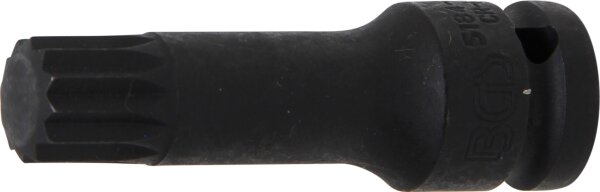 Kraft-Bit-Einsatz | Länge 78 mm | Antrieb Innenvierkant 12,5 mm (1/2") | Innenvielzahn (für XZN) M18
