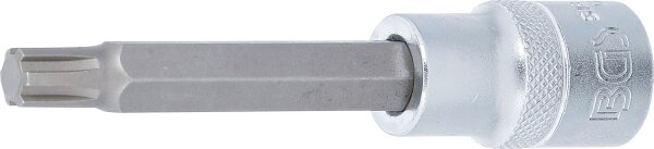 Bit-Einsatz | Länge 100 mm | Antrieb Innenvierkant 12,5 mm (1/2") | Keil-Profil (für RIBE) M9