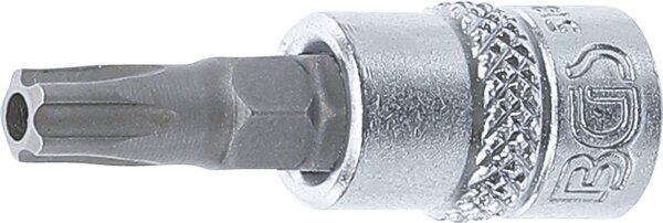 Bit-Einsatz | Antrieb Innenvierkant 6,3 mm (1/4") | TS-Profil (für Torx Plus) mit Bohrung TS30