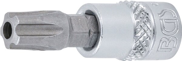 Bit-Einsatz | Antrieb Innenvierkant 6,3 mm (1/4") | TS-Profil (für Torx Plus) mit Bohrung TS45