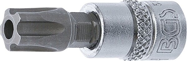 Bit-Einsatz | Antrieb Innenvierkant 6,3 mm (1/4") | TS-Profil (für Torx Plus) mit Bohrung TS50