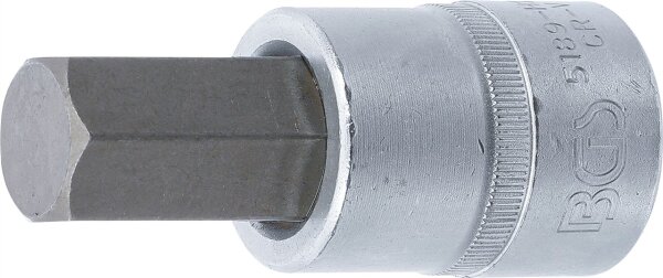 Bit-Einsatz | Antrieb Innenvierkant 20 mm (3/4") | Innensechskant 22 mm