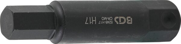 Bit | Länge 100 mm | Antrieb Außensechskant 22 mm | Innensechskant 17 mm