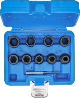 Spiral-Profil-Steckschlüssel-Satz / Schraubenausdreher | Antrieb Innenvierkant 12,5 mm (1/2") | SW 10 - 19 mm | 10-tlg.