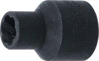Spiral-Profil-Steckschlüssel-Einsatz / Schraubenausdreher | Antrieb Innenvierkant 12,5 mm (1/2") | SW 10 mm