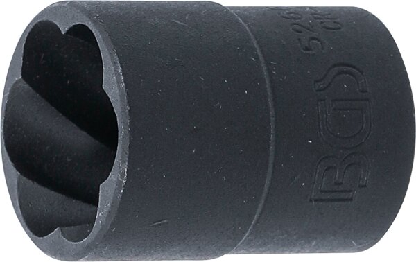 Spiral-Profil-Steckschlüssel-Einsatz / Schraubenausdreher | Antrieb Innenvierkant 12,5 mm (1/2") | SW 19 mm