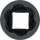 Spiral-Profil-Steckschlüssel-Einsatz / Schraubenausdreher | Antrieb Innenvierkant 12,5 mm (1/2") | SW 22 mm