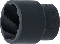 Spiral-Profil-Steckschlüssel-Einsatz / Schraubenausdreher | Antrieb Innenvierkant 12,5 mm (1/2") | SW 24 mm