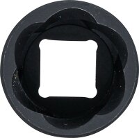 Spiral-Profil-Steckschlüssel-Einsatz / Schraubenausdreher | Antrieb Innenvierkant 12,5 mm (1/2") | SW 24 mm