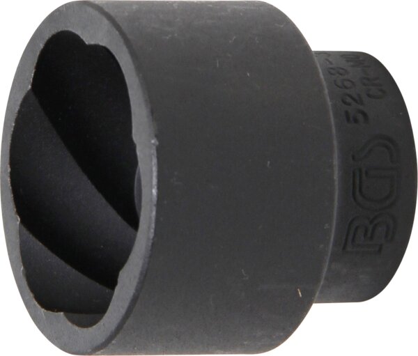 Spiral-Profil-Steckschlüssel-Einsatz / Schraubenausdreher | Antrieb Innenvierkant 12,5 mm (1/2") | SW 32 mm