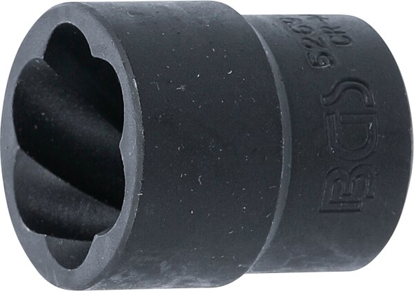 Spiral-Profil-Steckschlüssel-Einsatz / Schraubenausdreher | Antrieb Innenvierkant 12,5 mm (1/2") | SW 21 mm