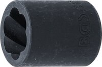 Spiral-Profil-Steckschlüssel-Einsatz / Schraubenausdreher | Antrieb Innenvierkant 10 mm (3/8") | SW 18 mm