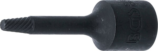 Spiral-Profil-Steckschlüssel-Einsatz / Schraubenausdreher | Antrieb Innenvierkant 10 mm (3/8") | 4 mm