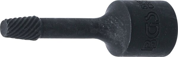 Spiral-Profil-Steckschlüssel-Einsatz / Schraubenausdreher | Antrieb Innenvierkant 10 mm (3/8") | 6 mm
