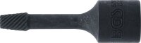 Spiral-Profil-Steckschlüssel-Einsatz / Schraubenausdreher | Antrieb Innenvierkant 10 mm (3/8") | 6 mm