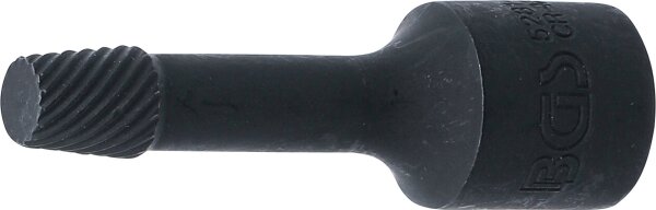 Spiral-Profil-Steckschlüssel-Einsatz / Schraubenausdreher | Antrieb Innenvierkant 10 mm (3/8") | 8 mm