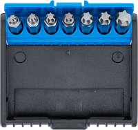 Schraubenausdreher-Satz | für defektes T-Profil (für Torx) T10 - T40 | 7-tlg.