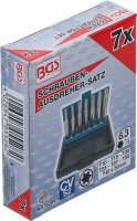 Schraubenausdreher-Satz | für defektes T-Profil (für Torx) T10 - T40 | 7-tlg.