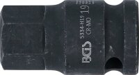 Kraft-Bit-Einsatz | Länge 42 mm | Antrieb Innenvierkant 12,5 mm (1/2") | Innensechskant 19 mm