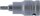 Kraft-Bit-Einsatz | Länge 55 mm | Antrieb Innenvierkant 12,5 mm (1/2") | T-Profil (für Torx) T27