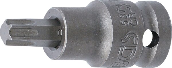 Kraft-Bit-Einsatz | Länge 55 mm | Antrieb Innenvierkant 12,5 mm (1/2") | T-Profil (für Torx) T50