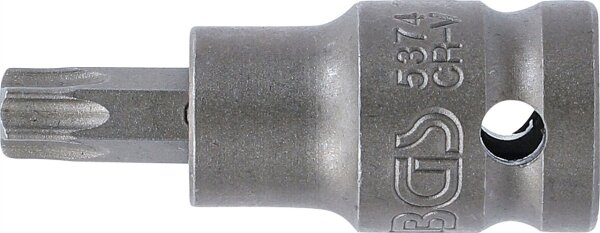 Kraft-Bit-Einsatz | Länge 55 mm | Antrieb Innenvierkant 12,5 mm (1/2") | T-Profil (für Torx) T50
