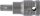 Kraft-Bit-Einsatz | Länge 55 mm | Antrieb Innenvierkant 12,5 mm (1/2") | T-Profil (für Torx) T50