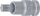 Kraft-Bit-Einsatz | Länge 55 mm | Antrieb Innenvierkant 12,5 mm (1/2") | T-Profil (für Torx) T55