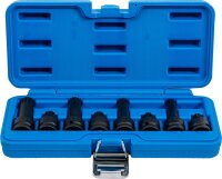 Kraft-Bit-Einsatz-Satz | Antrieb Innenvierkant 12,5 mm (1/2") | Innenvielzahn (für XZN) M12 - M18 | 8-tlg.