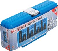 Kraft-Bit-Einsatz-Satz | Antrieb Innenvierkant 12,5 mm (1/2") | Innenvielzahn (für XZN) M12 - M18 | 8-tlg.