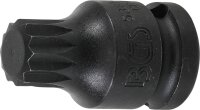 Kraft-Bit-Einsatz | Länge 43 mm | Antrieb Innenvierkant 12,5 mm (1/2") | Innenvielzahn (für XZN) M16
