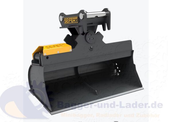 Grabenräumlöffel hydraulisch 80cm 800mm MS01 SymlockGrabenräumlöffel hydraulisch Schaufelinhalt 52 l. Optimal geeignet für Minibagger 0,5 -1 to. ( SDH.C0.80-SB01S )