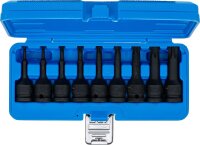 Kraft-Bit-Einsatz-Satz | Antrieb Innenvierkant 12,5 mm (1/2") | T-Profil (für Torx) T20 - T70 | 9-tlg.