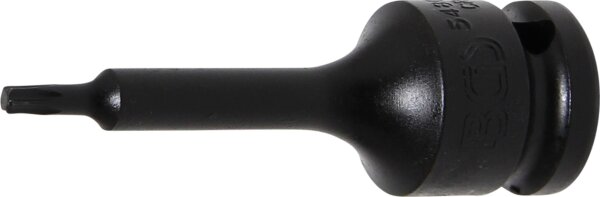 Kraft-Bit-Einsatz | Länge 75 mm | Antrieb Innenvierkant 12,5 mm (1/2") | T-Profil (für Torx) T20