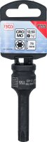 Kraft-Bit-Einsatz | Länge 75 mm | Antrieb Innenvierkant 12,5 mm (1/2") | T-Profil (für Torx) T55
