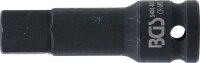 Kraft-Bit-Einsatz | Länge 75 mm | Antrieb Innenvierkant 12,5 mm (1/2") | Innensechskant 17 mm