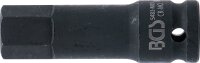 Kraft-Bit-Einsatz | Länge 75 mm | Antrieb Innenvierkant 12,5 mm (1/2") | Innensechskant 19 mm