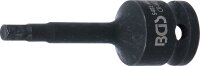 Kraft-Bit-Einsatz | Länge 75 mm | Antrieb Innenvierkant 12,5 mm (1/2") | Innensechskant 6 mm