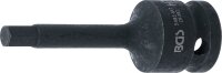 Kraft-Bit-Einsatz | Länge 75 mm | Antrieb Innenvierkant 12,5 mm (1/2") | Innensechskant 7 mm
