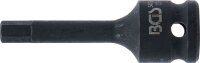 Kraft-Bit-Einsatz | Länge 75 mm | Antrieb Innenvierkant 12,5 mm (1/2") | Innensechskant 8 mm
